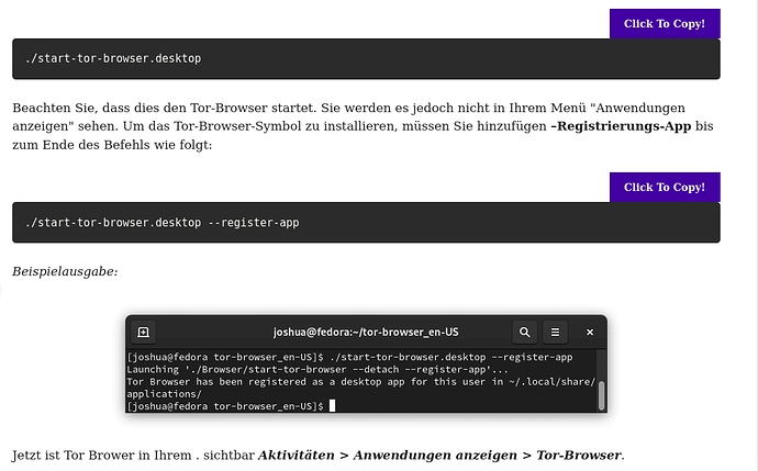 Anleitung Installation Tor-Browser