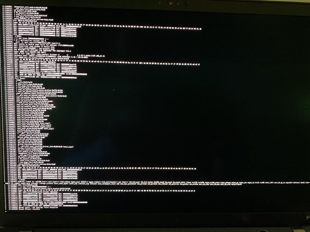 ThinkPad P14s Gen 4 kernel panic during boot from 4.2.1 installer USB ...