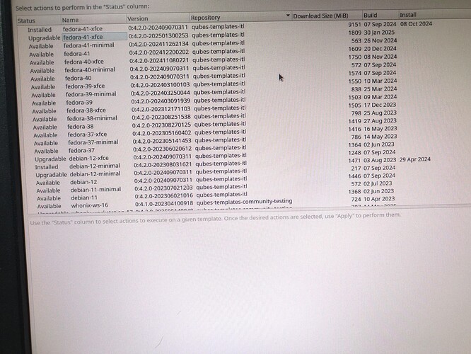 Qubes Template Manager