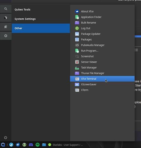 Qubes_Xfce_Start_Menu2