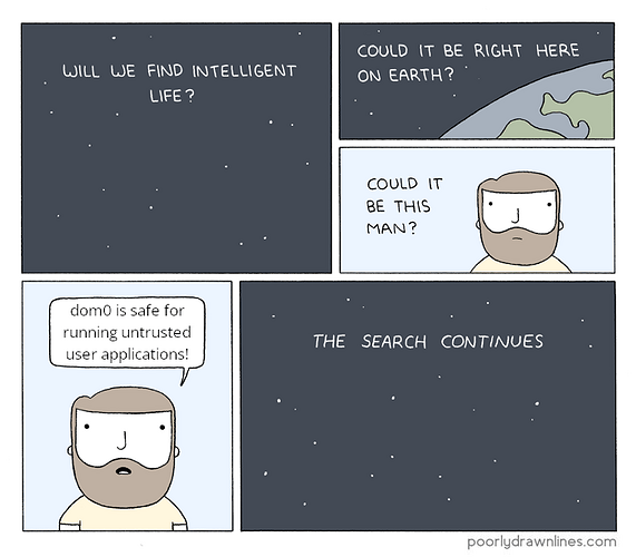 Qubes OS - Will We Find Intelligent Life?