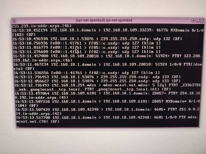 Tcpdump re0