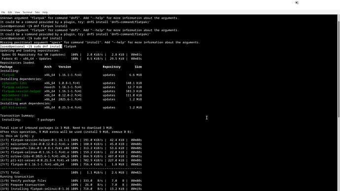sudo install flatpak