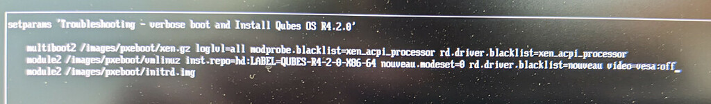 Installation Problem. Qubes 4.2.0 Install Fails Thinkpad T15 - General ...
