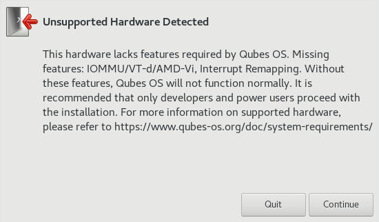 unsupported-hardware-detected